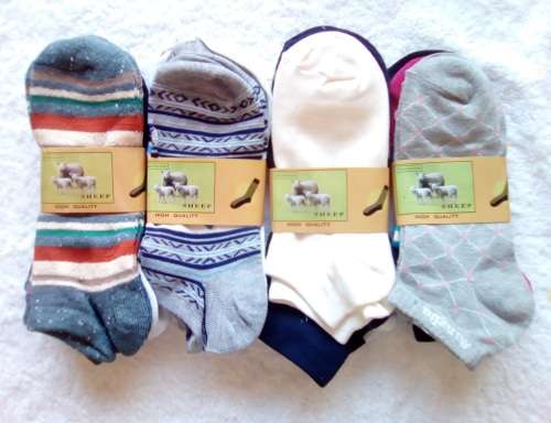 12 Pairs - Womans Ankle Socks