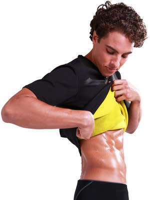 Men's Cami Slim Thermal Weight-Loss Exercise Shirt (Size M)