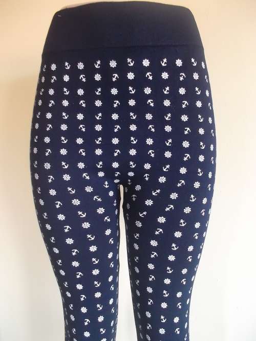 Womens Navy Blue Summer Leggings