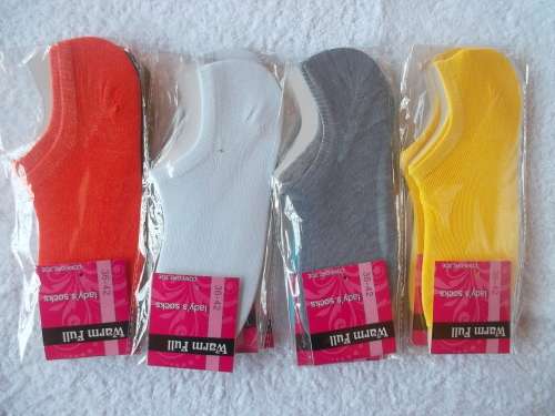 12 Pack - No Show Non Slip Cotton Socks