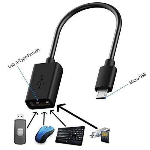 Micro USB Male to A Female Converter