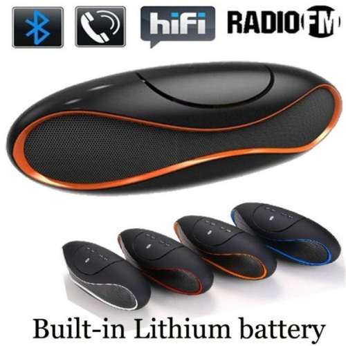 Portable Rugby Shape Bluetooth Speakers With Music Subwoofer