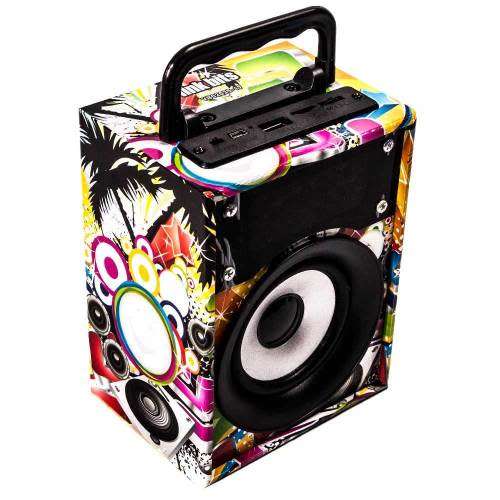 Bluetooth Wireless Portable Speaker with USB/TF/Aux/FM Radio