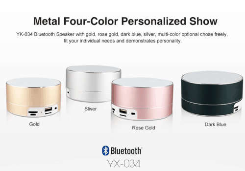 Big Sound YK-034 Wireless Mini Speaker With Multi-Function Fashion Design