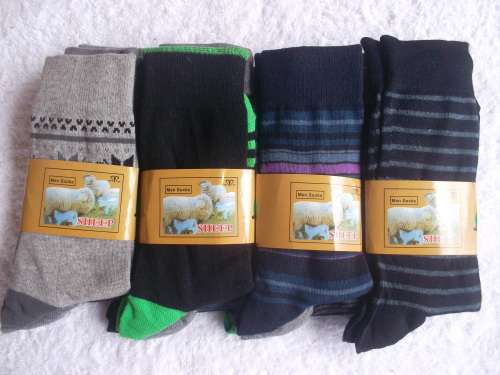 12 Pair - Comfortable Striped Cotton Socks