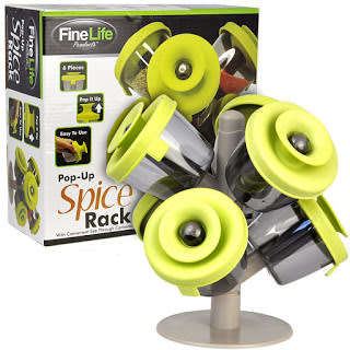 Tree Shaped Pop-up Spice Rack with 6 Spice Containers