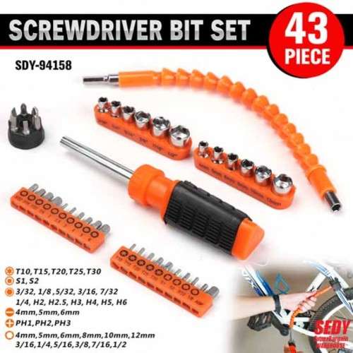43 Pcs Screwdriver Bit Set