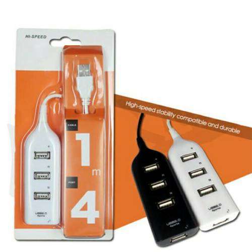 4 in 1 USB Hub Plug & Play 4 x 2.0 USB Ports