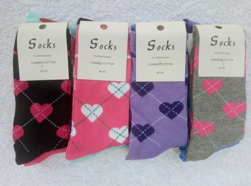 12 Pair Bright Multi Colour Socks
