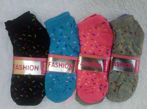 12 - Pair Multi Colour Cotton Fun Sports Socks