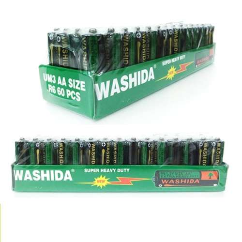 60 - AA UM3 R6 1.5V Dry Cell Battery in Paper Tray Packing