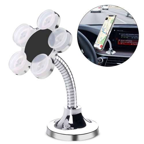 Multi-Angle Metal Flowers Suction Cup Mount for Mobile Phones
