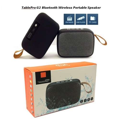 TablePro G2 Bluetooth Wireless Portable Speaker With MicroSD Slot / FM