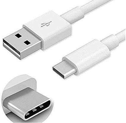 Data Cable with USB 3.1 Type C Port for Redmi MI A1 and More Devices (White)