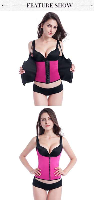 Adjustable Shoulder Strap Waist Support Corset For Women With Zipper