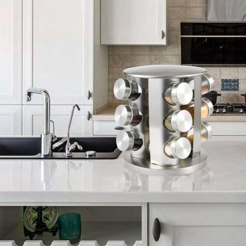 Stainless Steel Rotating Spice Rack