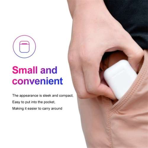 i12 TWS High QualityWireless Earphone Bluetooth 5.0 Touch Earbuds Headset With Charger Box  White