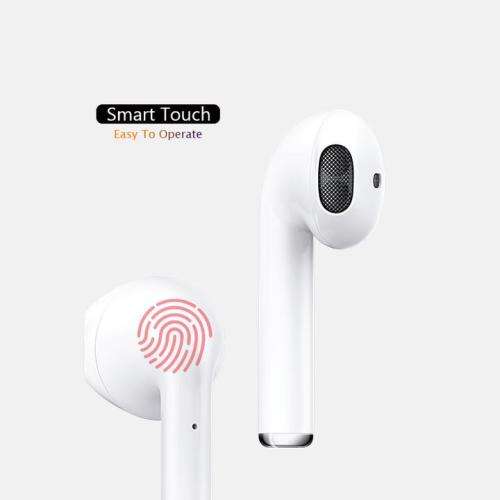 i12 TWS High QualityWireless Earphone Bluetooth 5.0 Touch Earbuds Headset With Charger Box  White