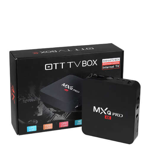 MXQ Pro 4K Ultra HD android TV Box Wireless Wifi Quad Core Android 7.1 all new version