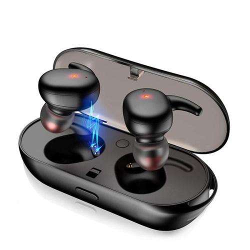 TWS 4 Mini Dual Bluetooth Earphones 3D Sound Earbuds Bluetooth Headset with Mic (Black, In the Ear)