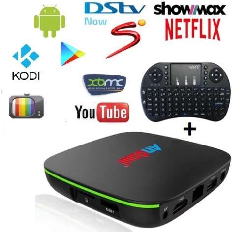 TV BOX LITE 4K 2GB RAM 16 GB ROM ANDROID 8.1 + WIRELESS KEYBOARD