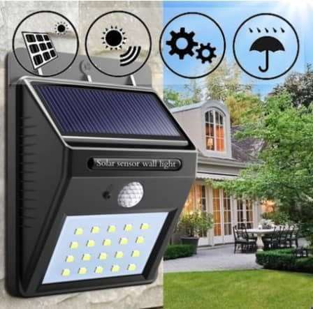 Triangle Shape Solar Powered COB LED Wall Light