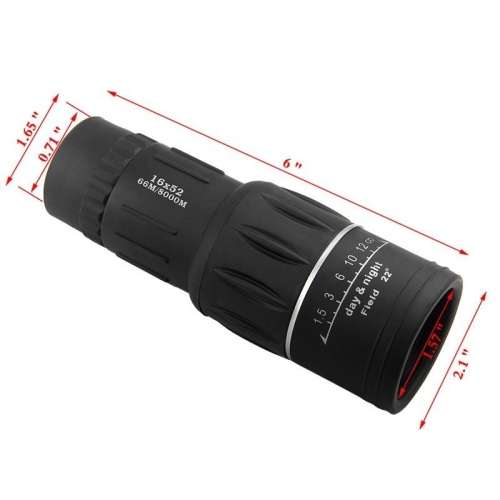 16×52 Waterproof Monocular  Telescope
