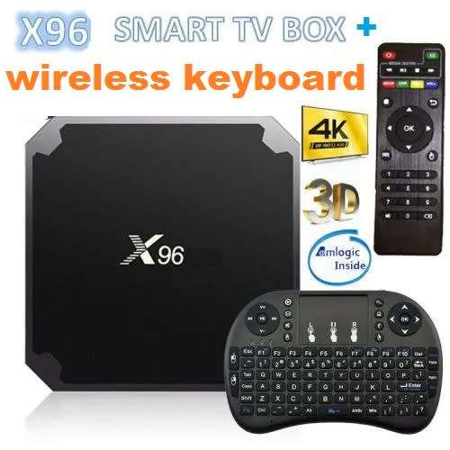 X96 Android 7.1 16GB ROM Smart TV Box + Mini Keyboard Remote