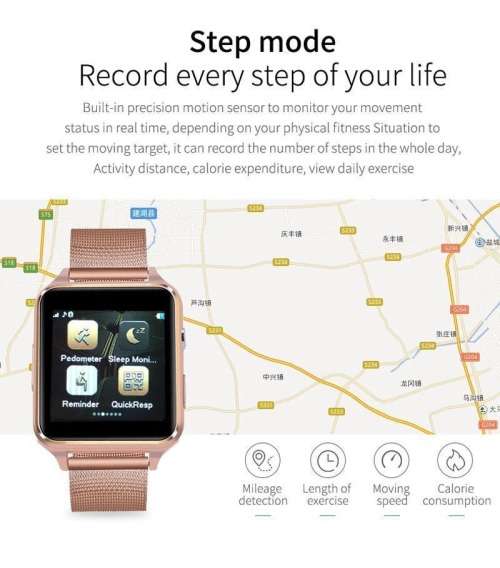X8 Portable Bluetooth Smart Watch_Sim Card Slot _Black Only