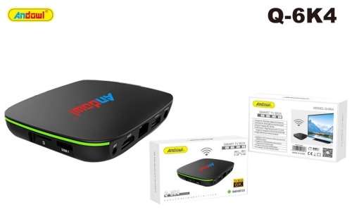 Q-6K4 Smart Android TV Box 4GB Ram + 64 GB Internal Memory Storage