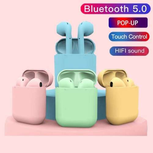 Inpods 12 Bluetooth Wireless Stereo Earphone V5.0 with Airpods Pop-up Window for IOS & Android