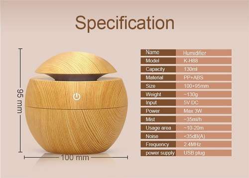 USB Air Purifier 7 Colour Change LED