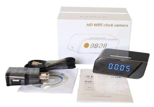 Alarm Clock with Hidden 1080P Camera And Wifi Connect. Security Motion Detection