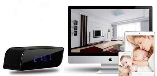 Alarm Clock with Hidden 1080P Camera And Wifi Connect. Security Motion Detection