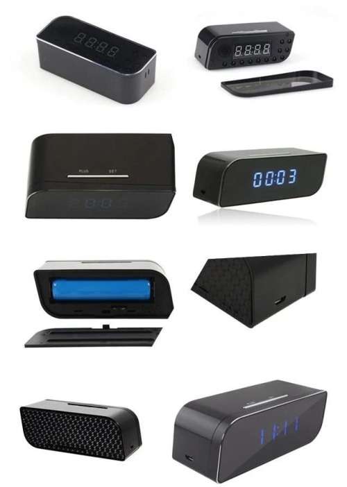 Alarm Clock with Hidden 1080P Camera And Wifi Connect. Security Motion Detection