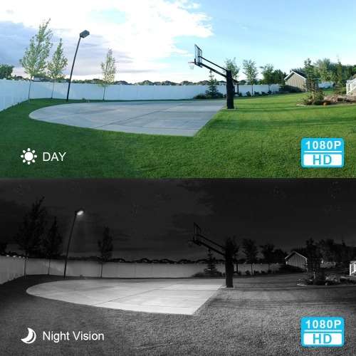 Outdoor Wifi Camera With Night Vision Camera And LED Motion Sensor