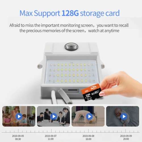 Outdoor Wifi Camera With Night Vision Camera And LED Motion Sensor