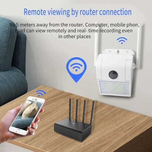 Outdoor Wifi Camera With Night Vision Camera And LED Motion Sensor