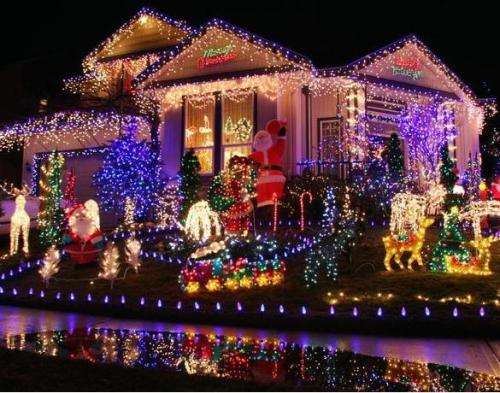 100 LED Blue Christmas/Party Lights - 10m Long