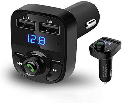 Car FM Transmitter Dual USB Charger Transmitter Hands-free Bluetooth Car Kit Aux Modulator Car Audio
