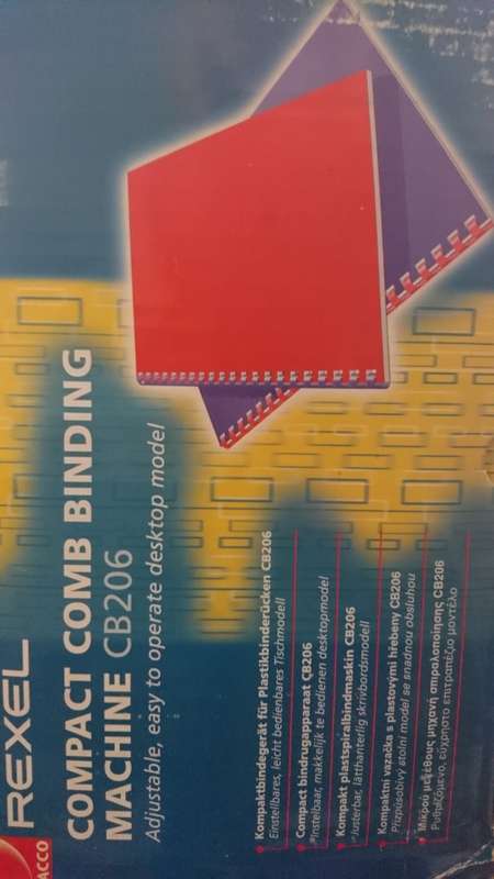 Rexel Compact Comb Binding Machine CB206