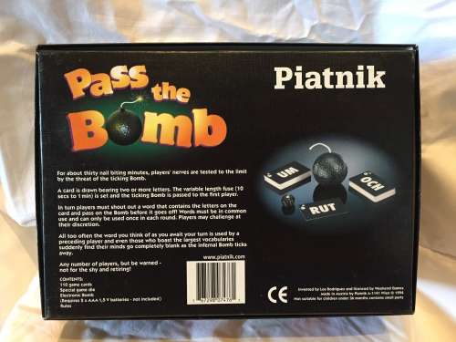 Pass the Bomb Board Game