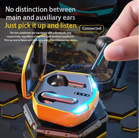 Wireless bluetooth headset low latency TWS waterproof, sweatproof and noise reduction