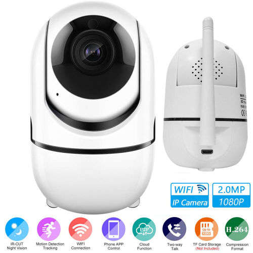 1080P Wireless WiFi Indoor Surveillance Camera with Night Vision Motion Detection