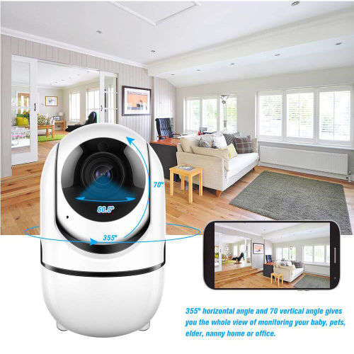 1080P Wireless WiFi Indoor Surveillance Camera with Night Vision Motion Detection