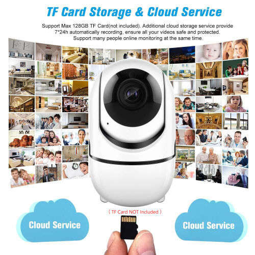 1080P Wireless WiFi Indoor Surveillance Camera with Night Vision Motion Detection