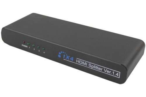 1 To 4 Hdmi Splitter Digital Amplifier Full Hd 1080P 1 Input 4 Output