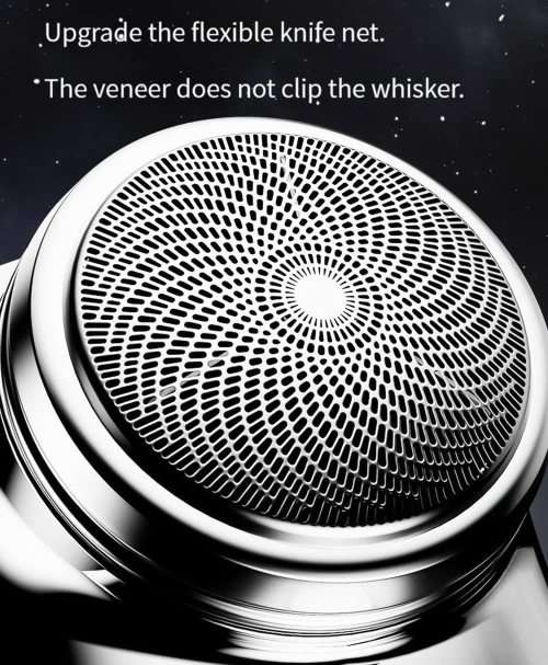 Mini Shaver Portable Electric Shaver, Rechargeable Razor Easy One Button Use Silver