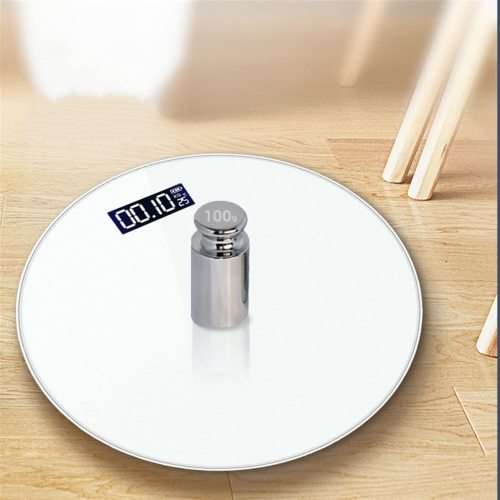 Round Tempered Glass LED Digital Weight Scale Electronic Scale Bath Scale