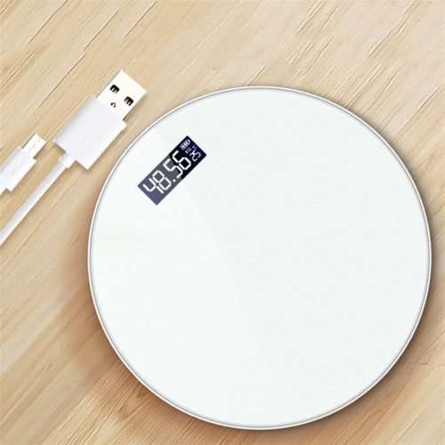 Round Tempered Glass LED Digital Weight Scale Electronic Scale Bath Scale